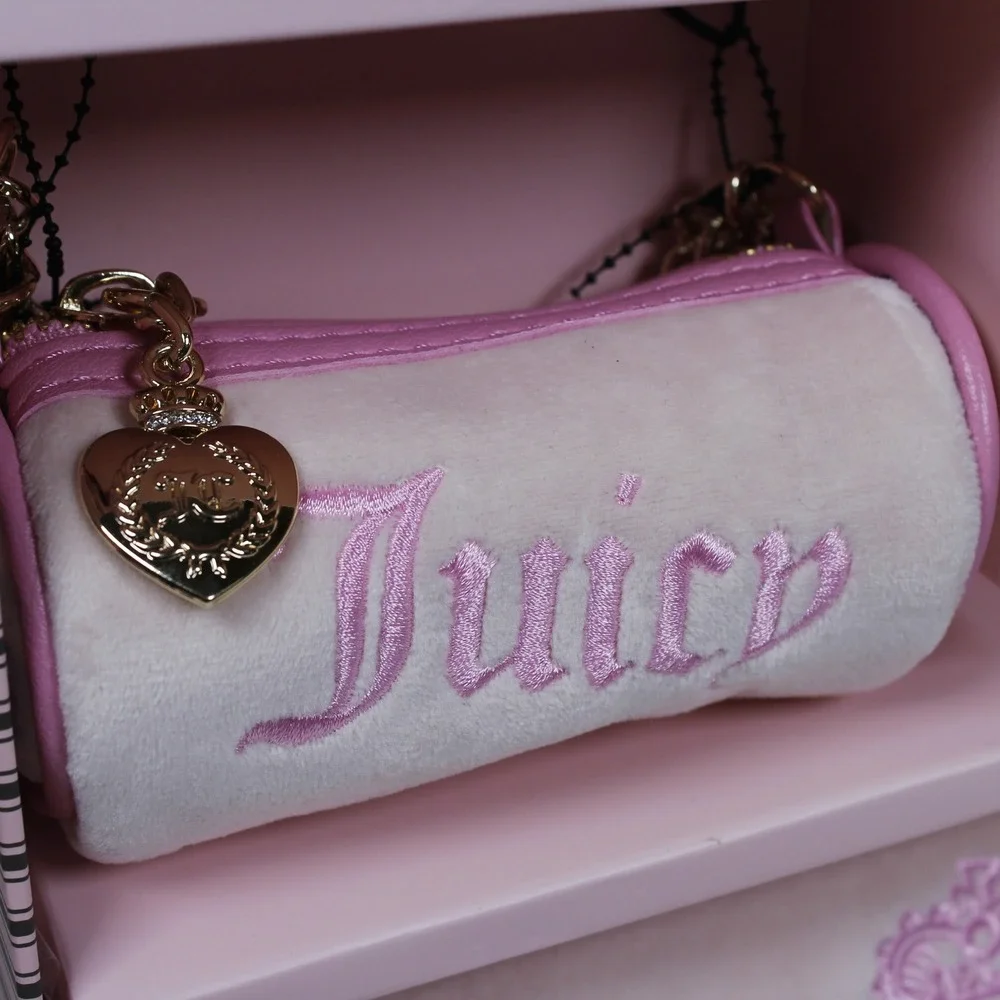 Juicy Couture Heritage Barrel Bag‎ Set – Pink Y2K Cylindrical Bag (New in Box)